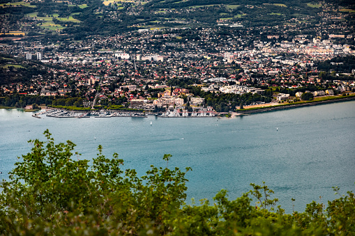 Panoramic view of Oviedo, Spain, at high resolution