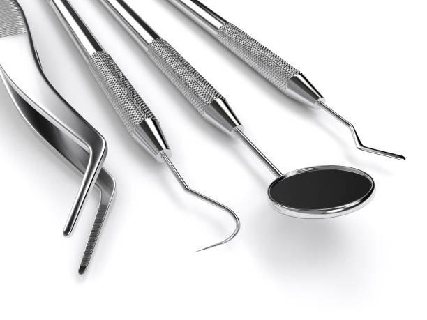istock 3d render of dental diagnostic instruments over white 1225834954