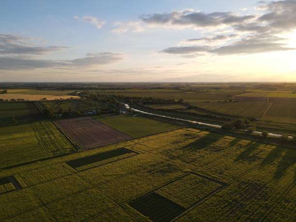 istock British Farm Land Aerial View 1225835372