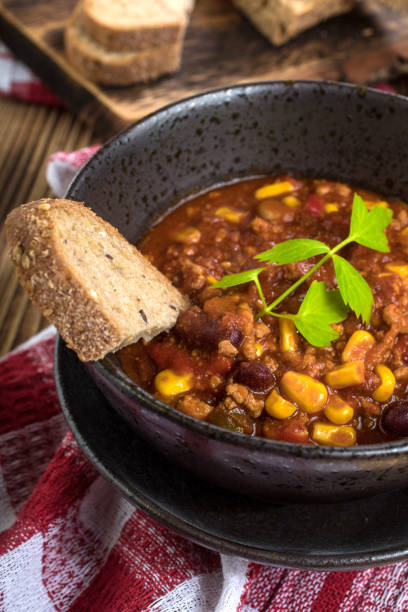 istock Mexican chili with meat. 1225837080