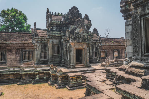 istock Ancient Angkor Wat Ruins Panorama. Siem Reap, Cambodia 1225837137