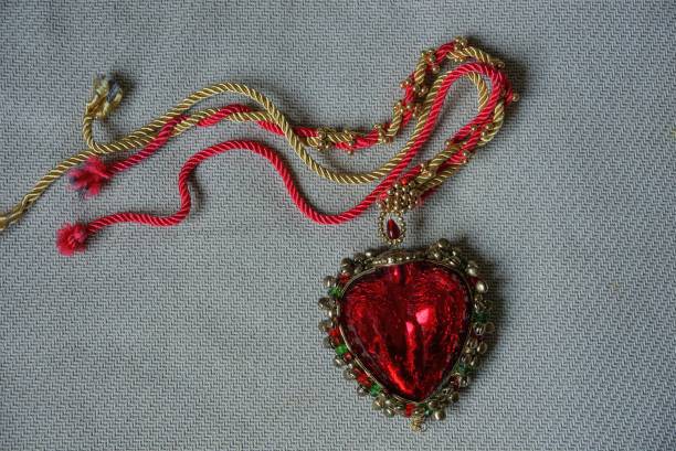 istock decoration toy from a red glass heart 1225851219