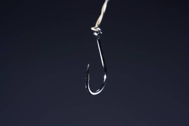 This is a fishing hook made of forged steel with re-sharpening especially pointed and sharp