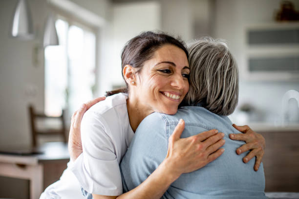 istock Healthcare worker at home visit 1225865695
