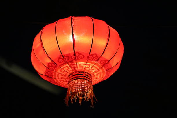 istock Red Chinese lantern on New Years Eve 1225866469