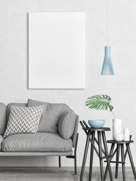istock Mock up poster, Scandinavian mock up design 1225867340