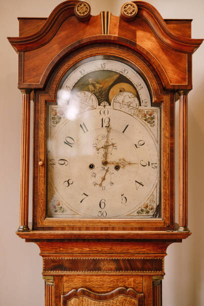 istock Vintage floor mechanical watch. Clock closet closeup. 1225871098