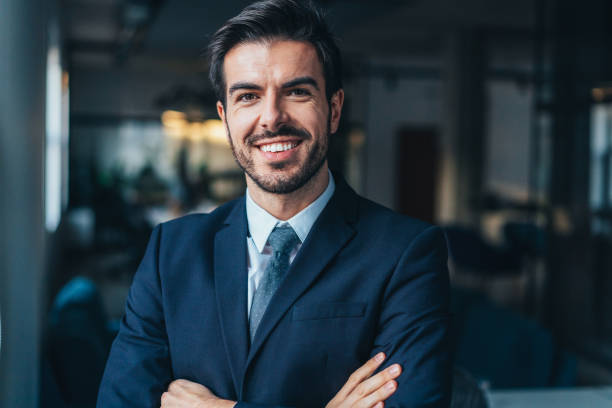istock Confident and smiling businessman 1225872320