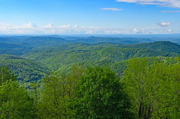 istock Blue Ridge Mountain Panorama on a Sunny Spring Day 1225874450