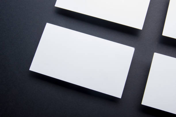 istock Business cards blank. Mockup on color background. Flat Lay. copy space for text 1225874551