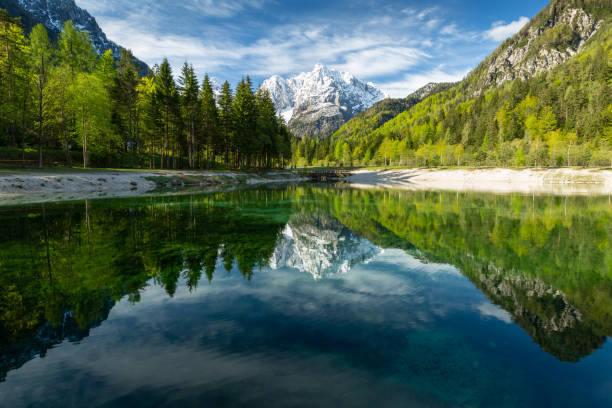 istock Jasna lake in Kranjska Gora 1225875882
