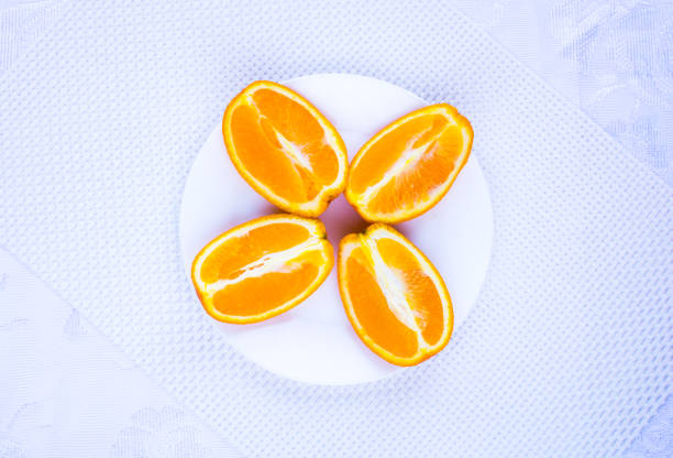 Healthy food, background. Orange