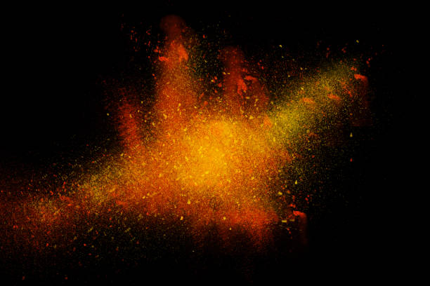 istock Freeze motion of colorful powder paint exploding on black 1225882314