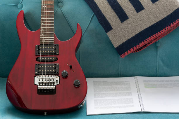 istock Clouse up electric guitar 1225883375