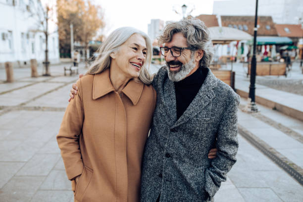 istock Happy seniors in the walk 1225884213