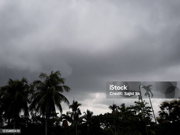 Cloudy Sky Because Of Super Cyclone Amphan Over The Bay Of Bengal Picture From Kolkata West Bengal Stock Photo - Download Image Now
