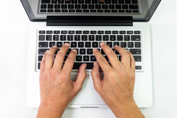 istock Male hands typing on a laptop 1225886107