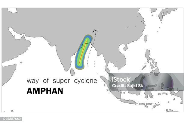 孟加拉灣上空超級氣旋安潘的衛星圖像旋風的方式向量圖形及更多氣旋圖片 - 氣旋, 地球, 孟加拉共和國