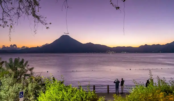 Photo of Lake of Guatemala at night