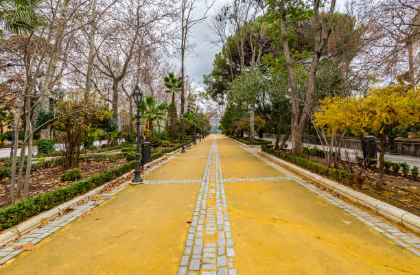 istock yellow soil garden path in Ronda Spain 1225891440