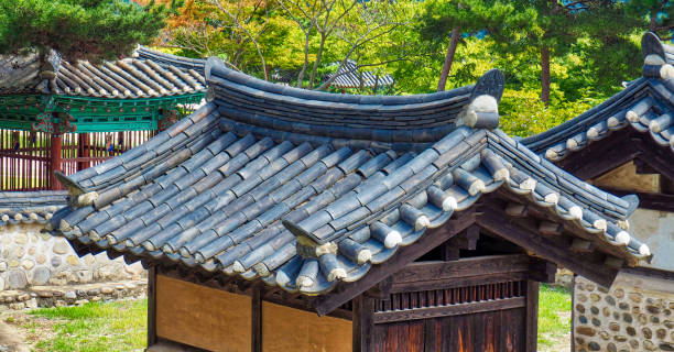 istock Korean traditional architecture, Hanok, house 1225892186