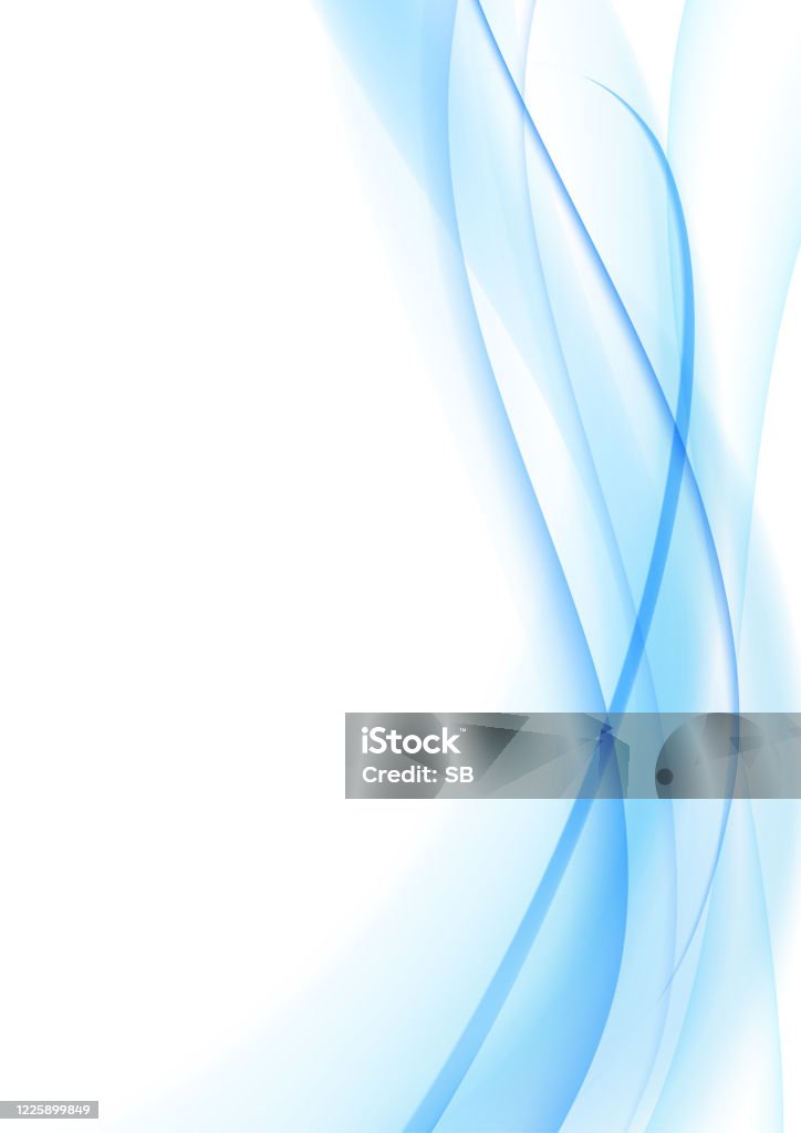 Blue A4 Background In Abstract Blue Wave Backgroun A4 Sheet Stock Illustration - Download ...