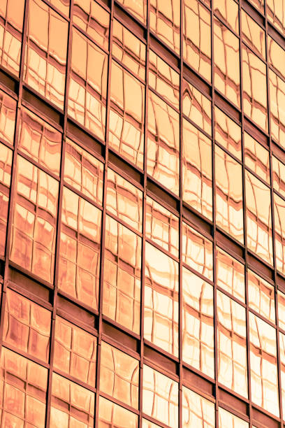 istock Looking up at golden skyscrapers 1225905507