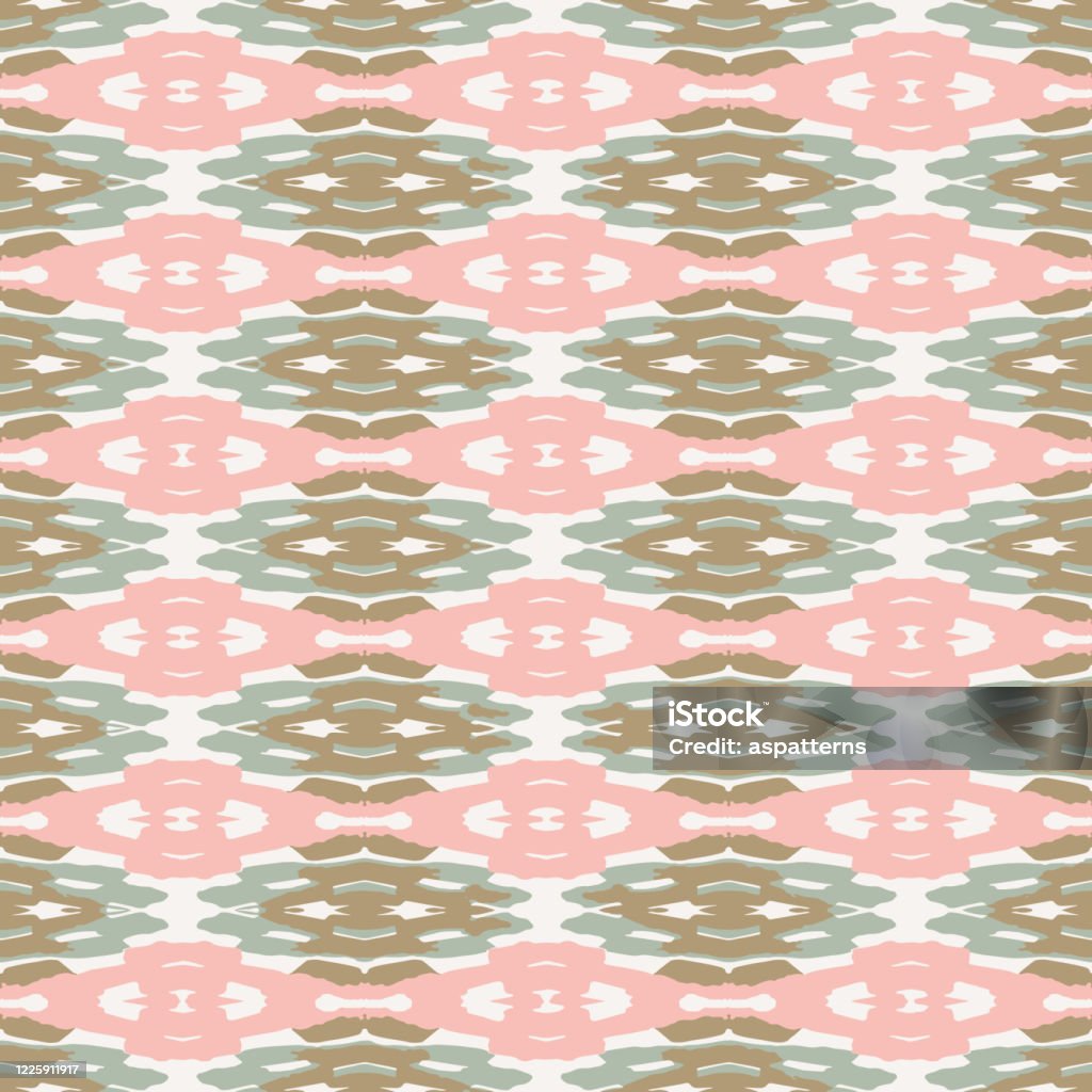 Ikat Seamless Vector Ethnic Pattern Background For Fabric Wallpaper Gift  Wrap Scrapbooking Projests Or Backgrounds Stock Illustration - Download  Image Now - iStock