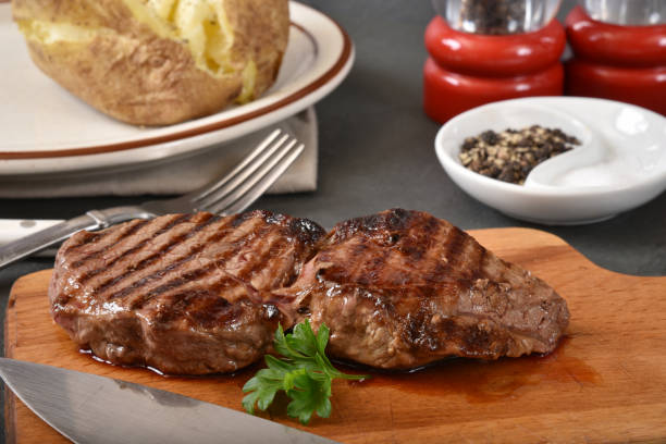 istock A fresh hot top sirloin steak on a cutting board 1225912030