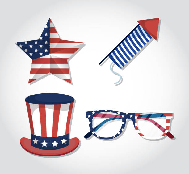 istock usa independence day with flag and icons 1225913596