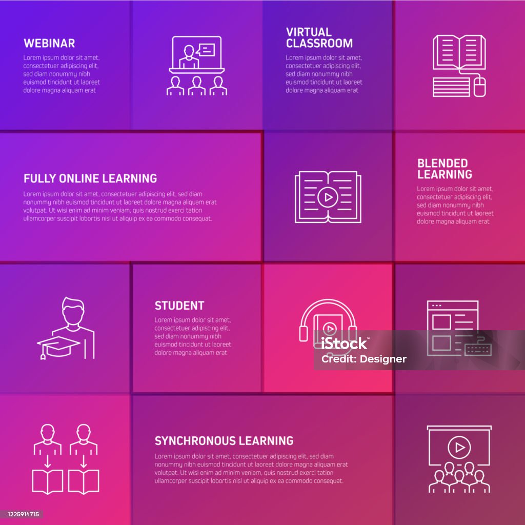 Chart For Elearning Elearning Online Education Home Schooling Related Process Infographic ...