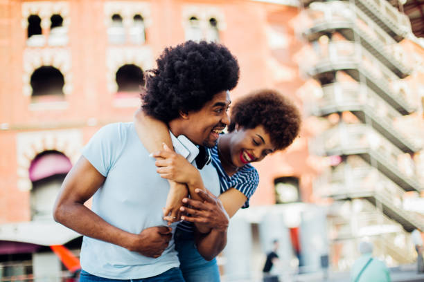 istock Excited couple enjoying their honeymoon 1225916137