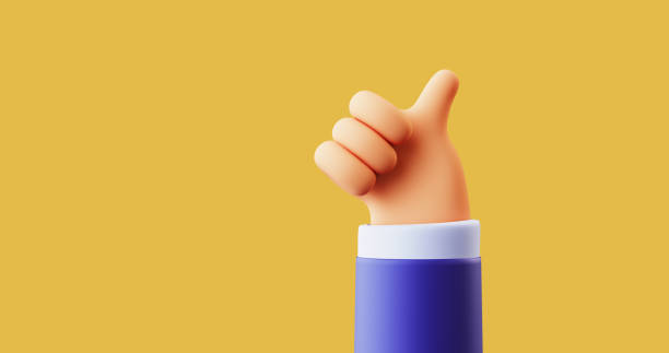 istock Like hand pose/sign 3d illustration 1225916267