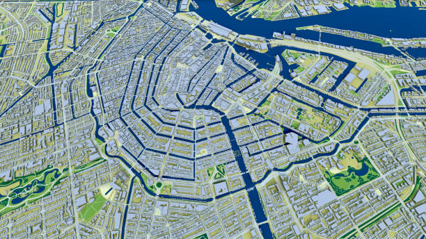 istock Amsterdam Aerial View 1225917999