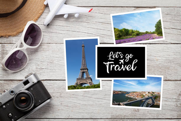 istock Travel concept with vacation photos 1225923971