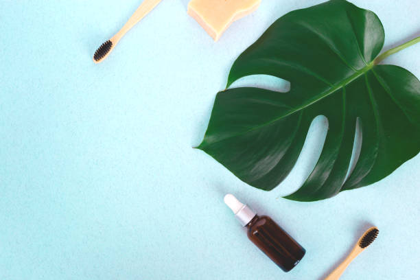 istock The concept of zero waste. bamboo toothbrush, solid shampoo 1225924240