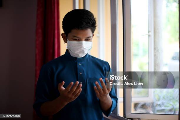 Muslim Young Man Stock Photo - Download Image Now - 16-17 Years, Allah, Avoidance