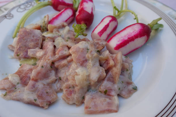 museau dressing radish hors d’œuvre français charcuterie - doeuvre photos et images de collection