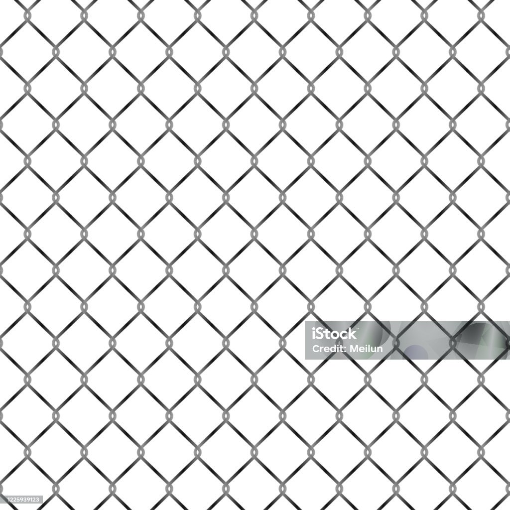 Metal Fense Pattern Seamless Metal Grid Fence Pattern Design Vector Illustration Stock ...