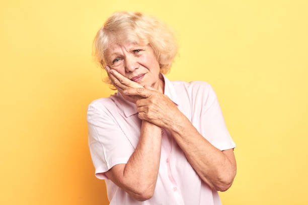 istock old lady has tooth decay. close up portrait 1225953664