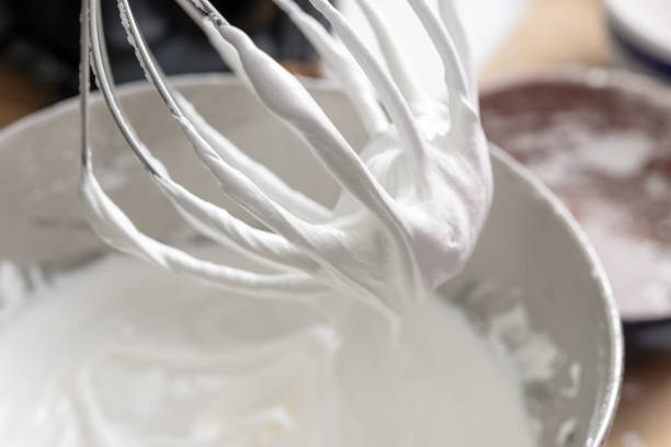 istock Meringue in the tip of a kitchen mixer appliance 1225955831