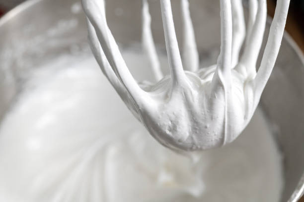 istock Meringue in the tip of a kitchen mixer appliance 1225955848