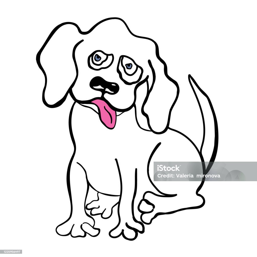 Được Làm Theo Phong Cách Doodle Hình Minh Họa Chó Con Chú Chó Nhỏ ...