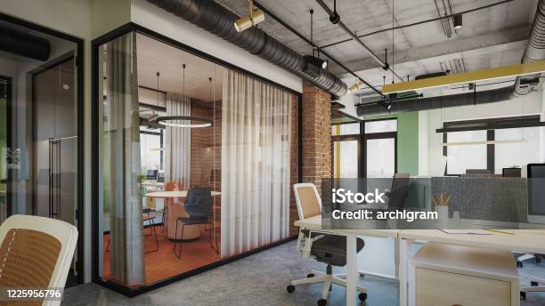 Office Visualization Render Computer Generated Image Of Office Architectural Visualization 3d ...