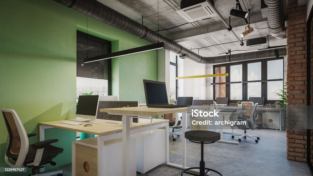 Office Visualization Render Computer Generated Image Of Office Architectural Visualization 3d ...