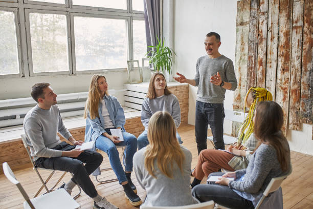istock positive man talk story about his recovery 1225959793