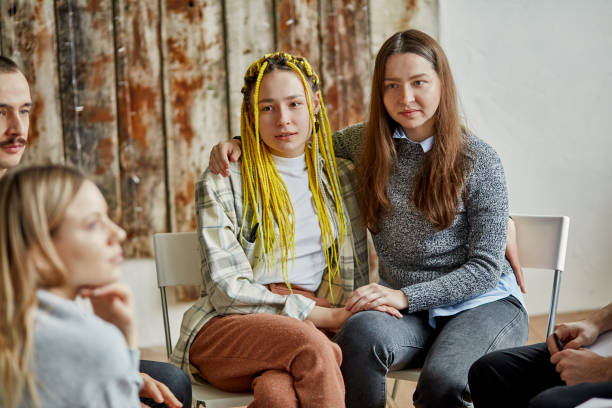 istock young members of anonymous alcoholics club share their experience 1225960298
