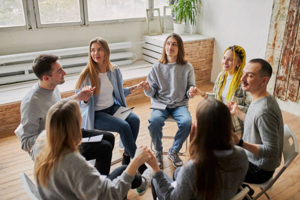istock club of anonymous alcoholics, drug users, addicts 1225960450