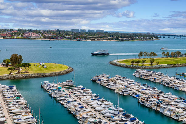 istock Ferry and San Diego Marina 1225963670