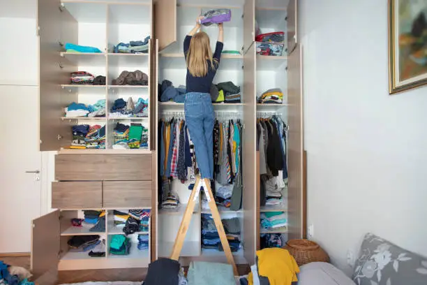 Photo of Arranging wardrobe during home isolation